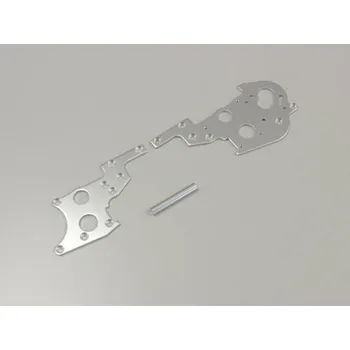 RC náhradní díl Rear side plate set Kyosho Optima (2) Silver - expresní doprava