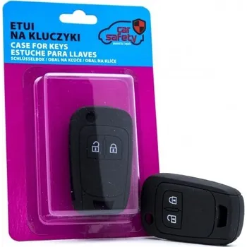 Černé silikonové pouzdro na klíče Chevrolet Opel Vauxhall - EPKC20 CARSAFETY
