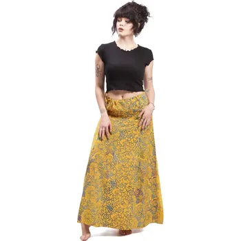 Dámská sukně Sarongová sukně žlutá XL