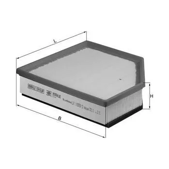 Vzduchový filtr Vzduchový filtr MAHLE LX 1593/2