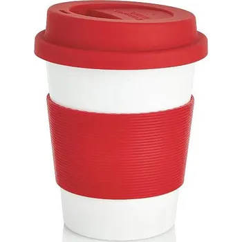 PLA hrnek, červená, červená