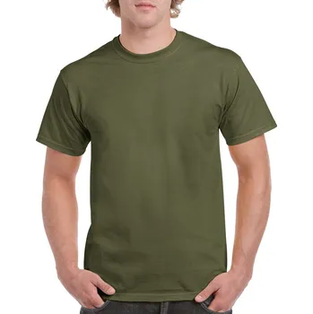 Pánské tričko Gildan Heavy Cotton™ Adult T-shirt, zelená (Military Green)