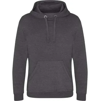 Pánská mikina Just Hoods Graduate Heavyweight Hoodie, šedá (Charcoal)