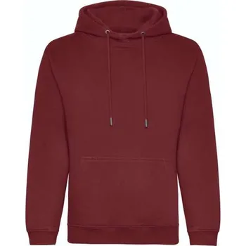 Pánská mikina Just Hoods Organic Hoodie, červená (Maroon)