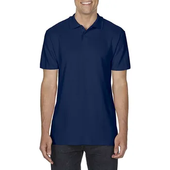 Chlapecké tričko Gildan Softstyle® Adult Double PiquÉ Polo, modrá (Navy)
