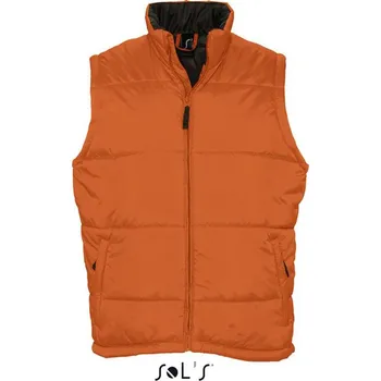 Pánská vesta Sol's Warm - Quilted Bodywarmer, oranžová (Orange)