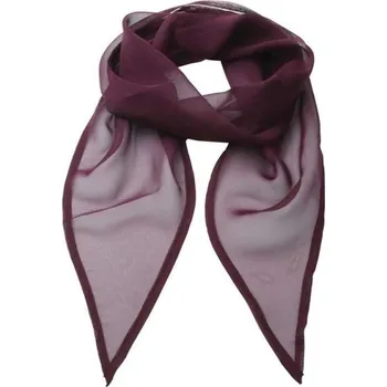 Premier 'colours Collection' Plain Chiffon Scarf, červená (Maroon)
