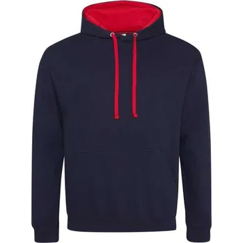 Pánská mikina Just Hoods Varsity Hoodie, modrá (Navy)