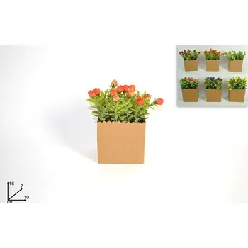 PROHOME - Dekorace květiny v tašce různé barvy