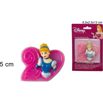Dortová svíčka PROHOME - Svíčka číslice 2 Princess