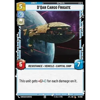 Sběratelská karetní hra D'Qar Cargo Frigate 052/202 - Jump to Lightspeed Typ karty: Standard