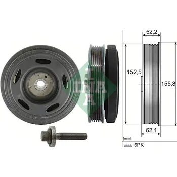 Sada řemenice, kliková hřídel Schaeffler INA 544 0516 20