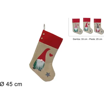 Vánoční dekorace PROHOME - Ponožka vánoční různé motivy