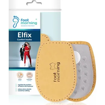 Vložka do bot Kožené podpatěnky z latexové pěny absorbující pot Foot Morning Elfix, EU (35-37)