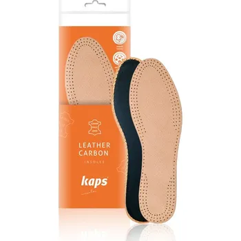 Dámské kožené vložky do bot z vepřové ušnice, Leather Carbon, 40