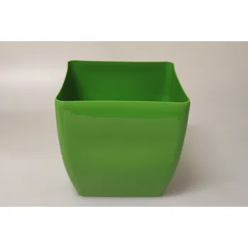 PROHOME - Květináč COUBI 19 hranatý zelený