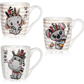 VERONI - Hrnek 300ml Indiana různé dekory