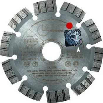 Brusný kotouč Kotouč řezný diamant GENT Cross Easy 115mm turbo segment šedý