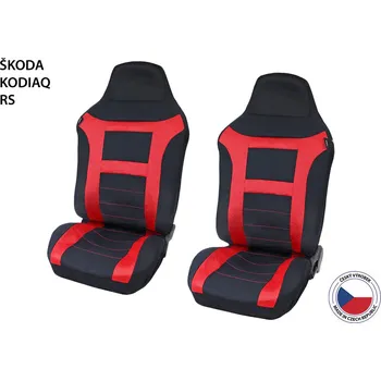 Potah sedadla Cappa Autopotahy Perfetto EL Škoda Kodiaq RS červená 2 ks