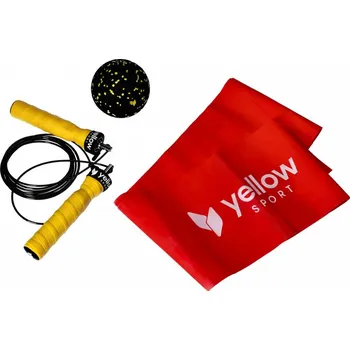 Fitness sada - expander, švihadlo a masážní míč, AllInOne