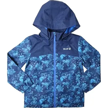 Chlapecká bunda Chlapecká šusťáková bunda modrá Wolf B2461 (Slabá šusťáková bunda nezateplená)