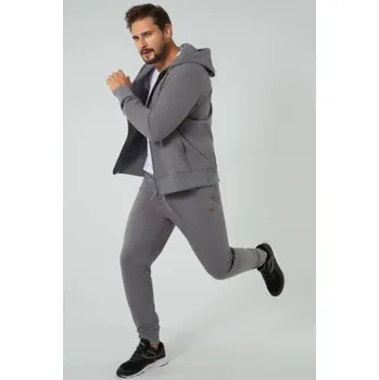 Pánský overall Pánské teplákové kalhoty Italian Fashion Darwin - bavlna Tmavě šedá M