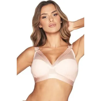 Podprsenka Sportovní nevyztužená podprsenka Kinga WB-748 Lara - bez kostice Růžová 65D