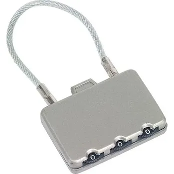 Zámek na kolo Kombinovaný zámek ZAVŘÍT, stříbrná