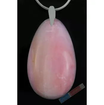 Přívěsek Přívěsek z andského růžového opálu QA, kapka cca 36 x 22 mm, stříbro Ag 925/1000, krásná barva, RARITA (OA7381P)