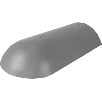 Střecha Hřebenáč koncový Bramac Star s vrutem zinkově šedá