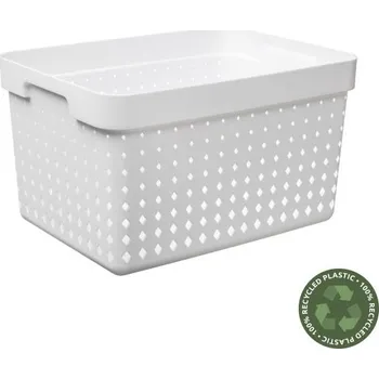 Úložný box PLAST TEAM - Košík úložný 16l bílý Seoul