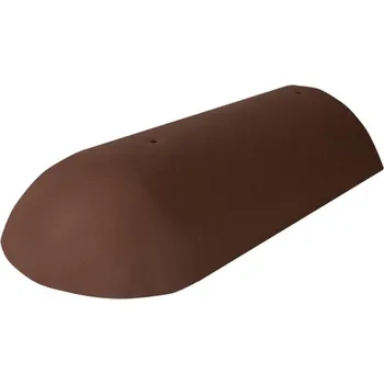 Hřebenáč koncový Bramac Novo s vrutem tmavohnědá