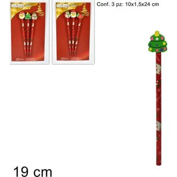 Grafitová tužka PROHOME - Tužka vánoční sada 3ks různé druhy