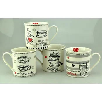 PROHOME - Hrnek 330ml různé dekory