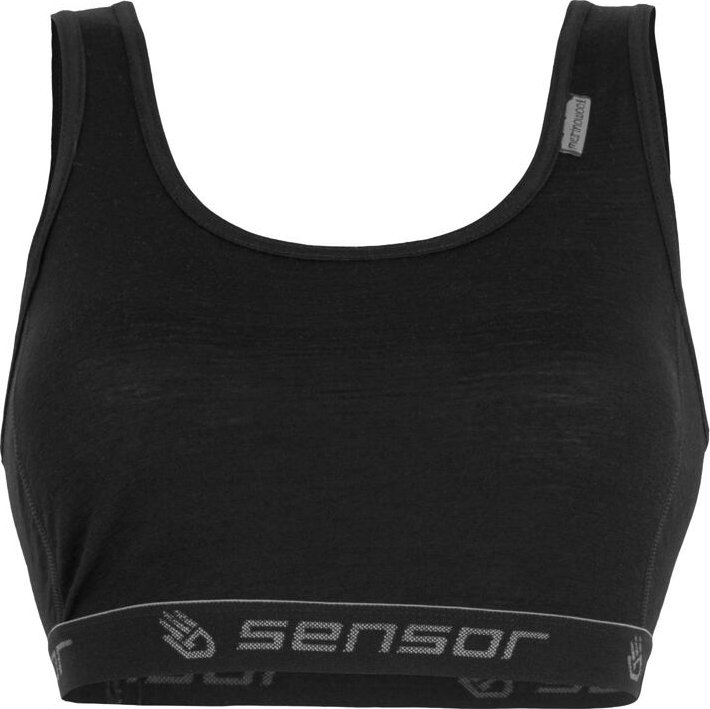 SENSOR MERINO ACTIVE dámská podprsenka černá velikost XL