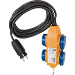 BRENNENSTUHL Kabel pro stavbu IP44 s powerblokem 10 m, cerný H07RN-F 3G1,5 *FR*