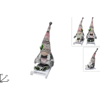 Vánoční dekorace PROHOME - Skřítek vánoční 43cm různé druhy