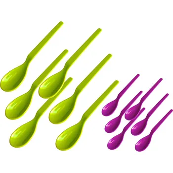 Příbor PROHOME - Lžička sada 6 ks plastová různé barvy