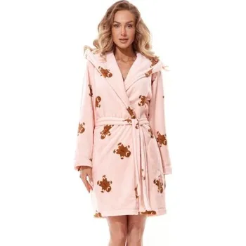 Dámské noční prádlo Dámský župan LaL 2317 Crazy Světle oranžová XL