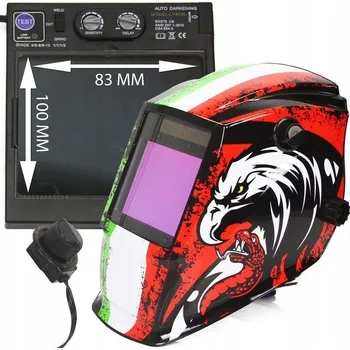 Svářečská kukla Svářečská kukla samostmívací F2 s potiskem orla a hada MAR-POL M79387