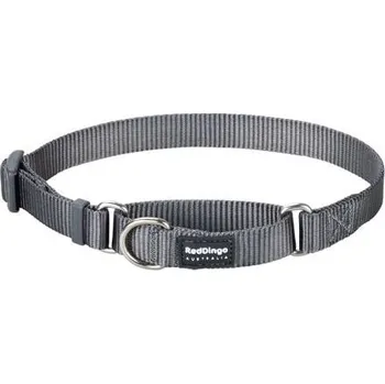 Obojek pro psa Ob. polos. RD 15 mm x 26-40 cm - Jednob. - Šedá