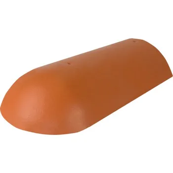 Hřebenáč koncový Bramac Protector s vrutem cihlově červená