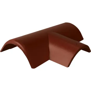 Hřebenáč rozdělovací pravý T220 Bramac Protector se dvěma příchytkami červenohnědá