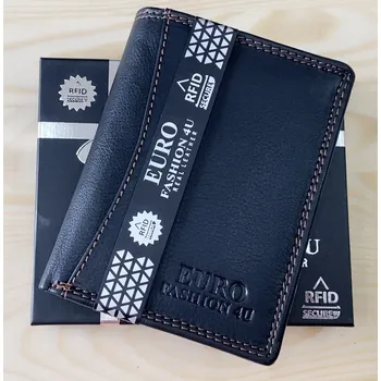 Peněženka Pánská kožená peněženka Euro Fashion4U black