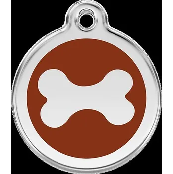 psí známka Známka Red Dingo Kost hnědá velikost známky S - 20 mm