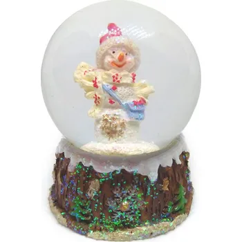 Vánoční dekorace PROHOME - Sněžítko sněhulák 6,5cm