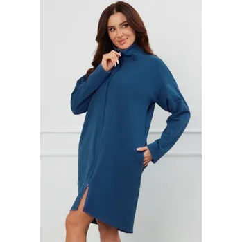 Dámský župan Dámský župan na zip Italian Fashion Grafi - bavlněný propínací Tmavě modrá S