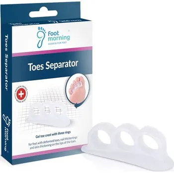 Gelový separátor pod prsty na noze, CE zdravotní pomůcka Toes Separator pravé