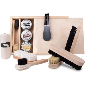 Sada kartáčů a leštidel na péči o koženou obuv, ShoeClinic 12v1