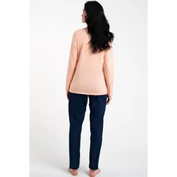 Dámské noční prádlo Dámské pyžamo Italian Fashion Arietta - bavlna Světle oranžová 2XL